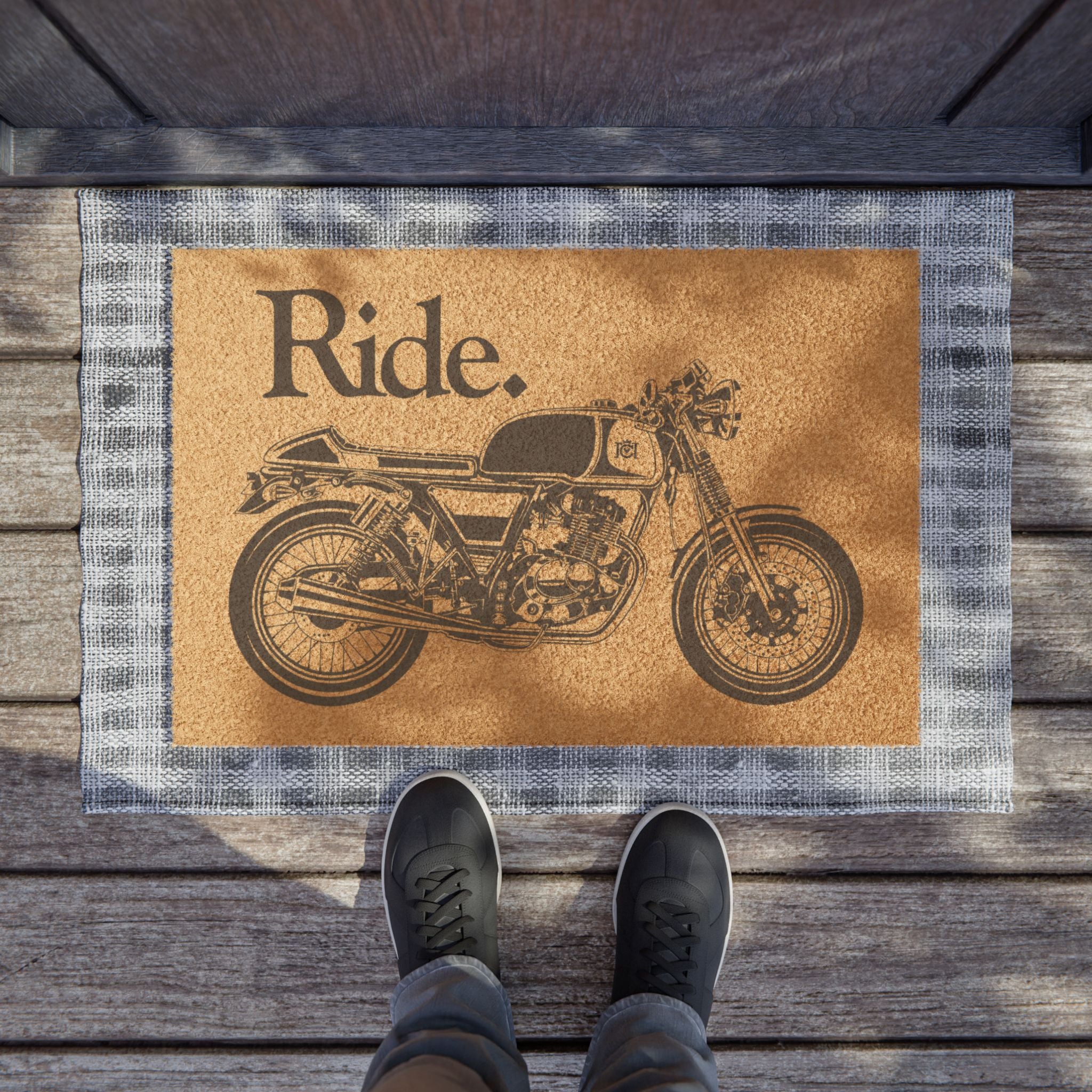 'Ride' Entrance Doormat for Motorcycle Lovers