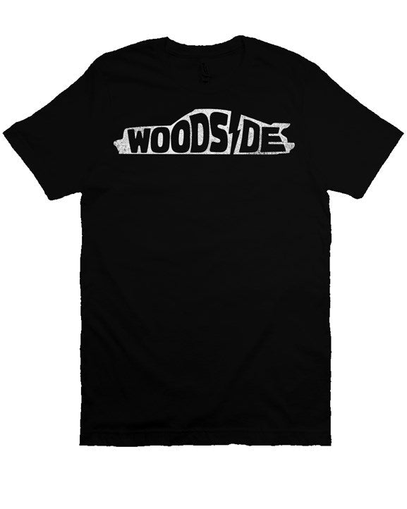 Woodside Porsche design printed on the chest of premium unisex short sleeve t-shirt