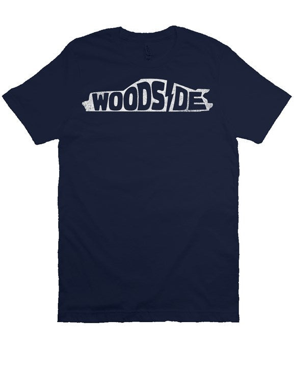 Woodside Porsche design printed on the chest of premium unisex short sleeve t-shirt