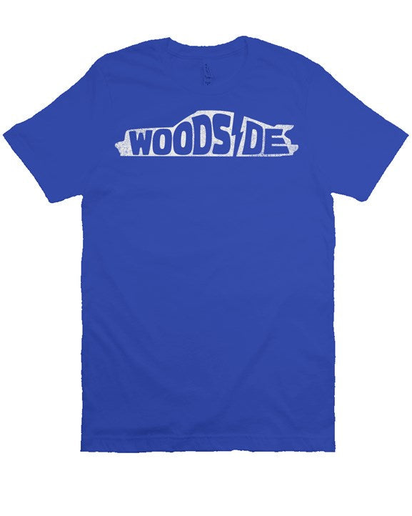 Woodside Porsche design printed on the chest of premium unisex short sleeve t-shirt