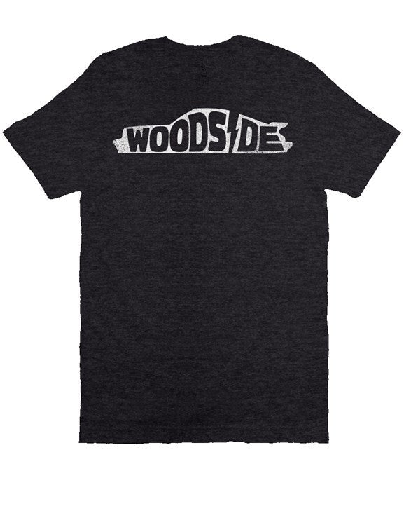 Woodside Porsche design printed on the chest of premium unisex short sleeve t-shirt