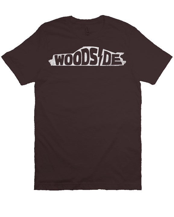 Woodside Porsche design printed on the chest of premium unisex short sleeve t-shirt