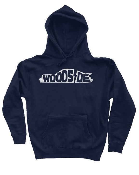 Woodside Porsche design printed on the chest of premium hooded sweatshirt