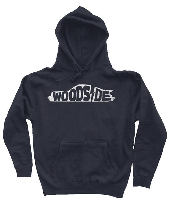 Woodside Porsche design printed on the chest of premium hooded sweatshirt