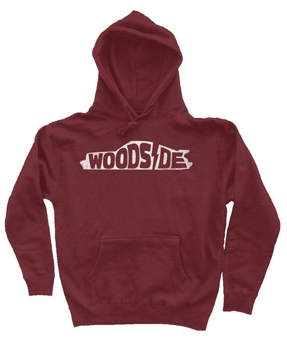 Woodside Porsche design printed on the chest of premium hooded sweatshirt