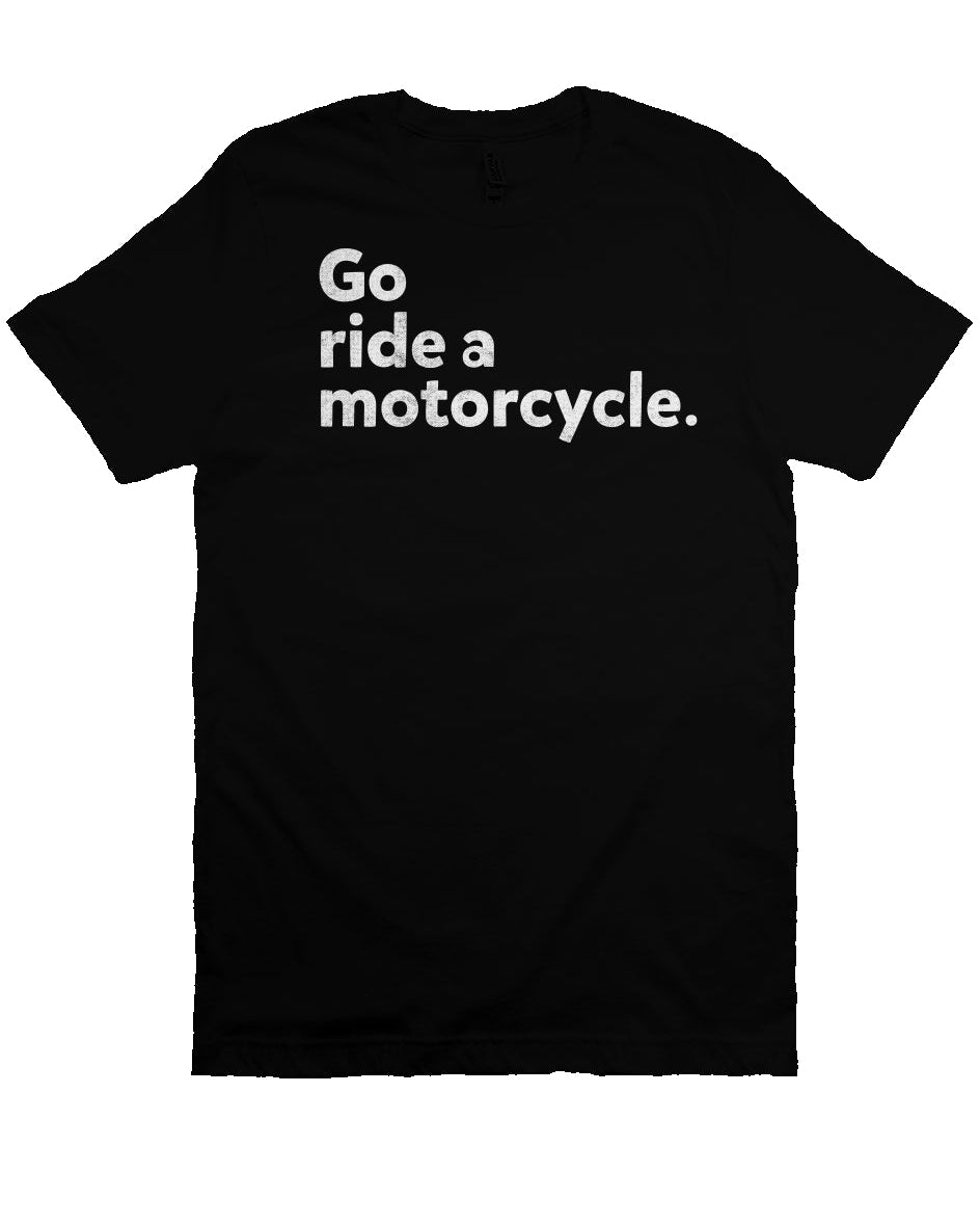 GRAM "Go ride a motorcycle" Unisex Shirt, motorcycle lifestyle, motorcycle shirts, motorcycle t-shirts, go ride a motorcycle, crown moto, just ride