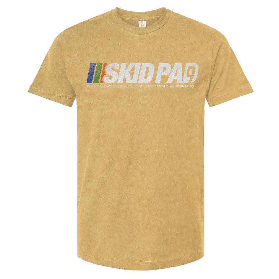 Highway 9 Skid Pad Santa Cruz Mountains design on front of Tultex Unisex T-Shirt by crown moto
