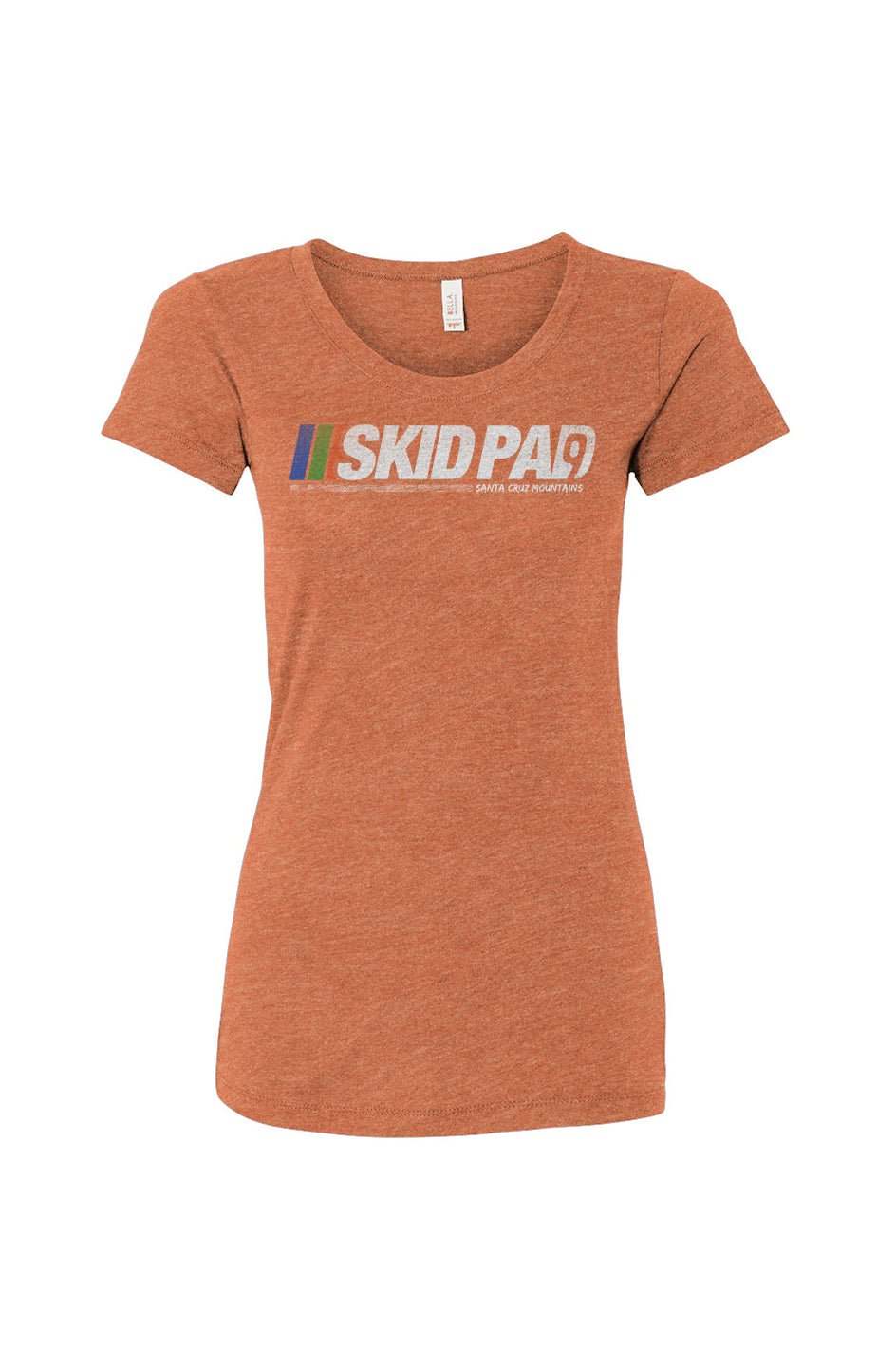 Highway 9 Skid Pad design on front of Women's Triblend Tee