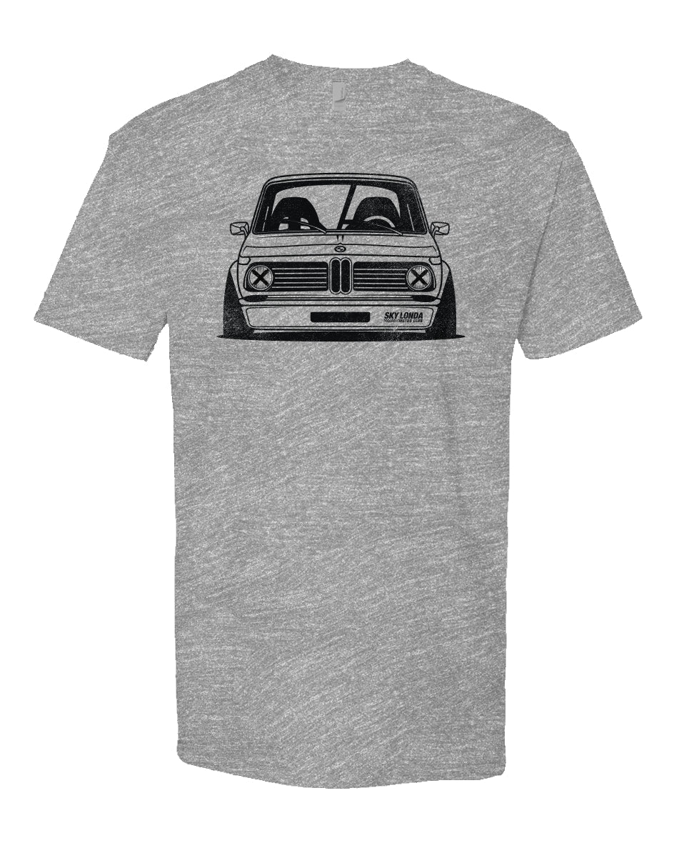 Sky Londa Motor Club Rally BMW 2002 heather Short sleeve t-shirt