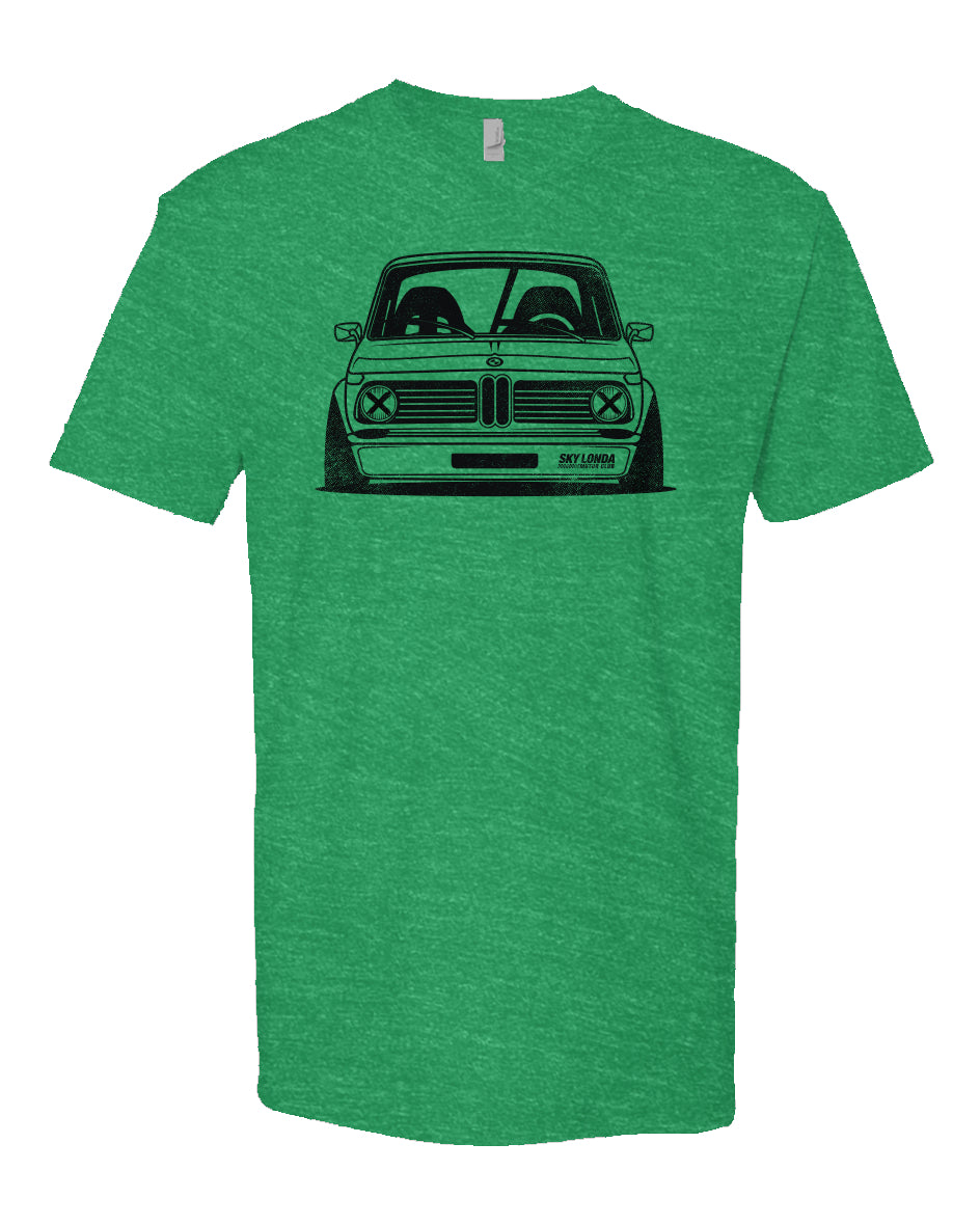 Sky Londa Motor Club Rally BMW 2002 heather Short sleeve t-shirt