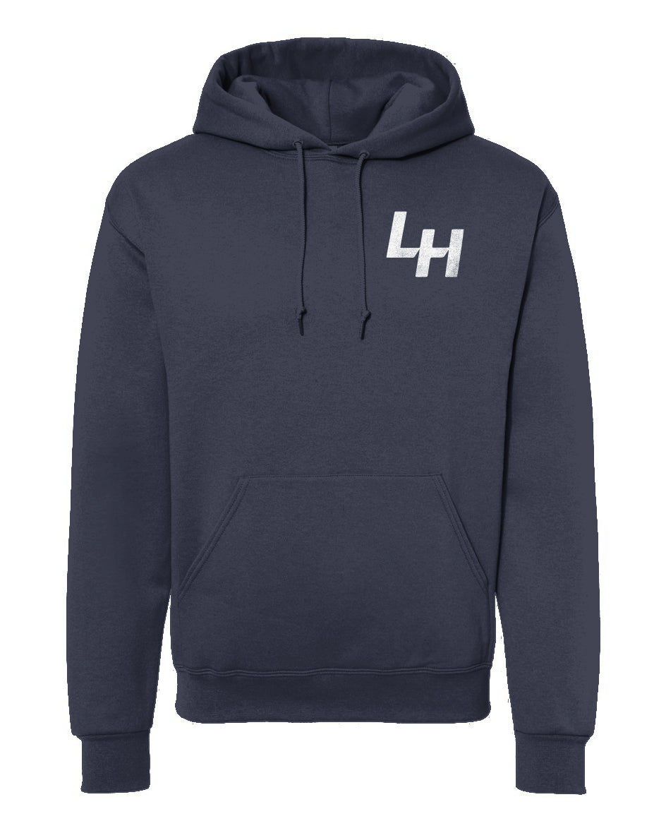 La Honda Shift pattern design on chest of hooded sweatshirt