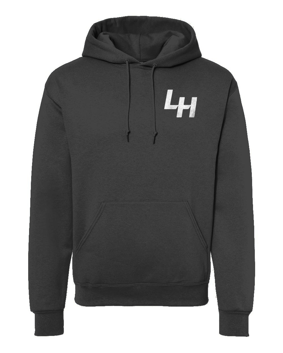 La Honda Shift pattern design on chest of hooded sweatshirt