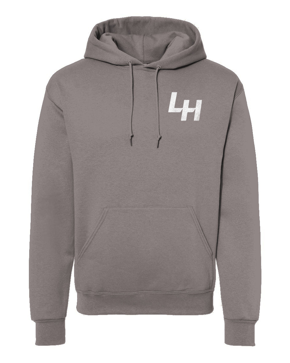 La Honda Shift pattern design on chest of hooded sweatshirt