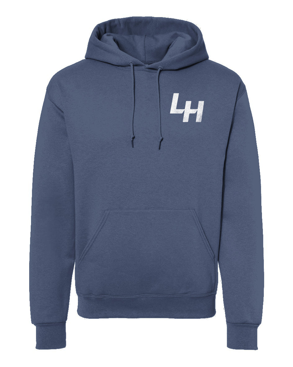 La Honda Shift pattern design on chest of hooded sweatshirt