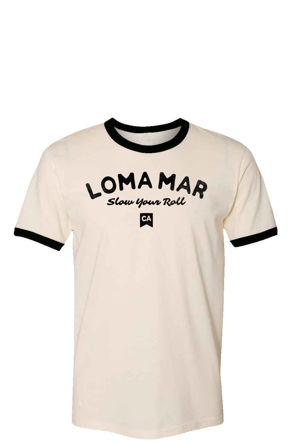 Loma Mar "Slow Your Roll" Vintage Ringer T-shirt