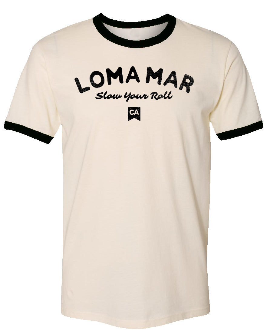 Loma Mar "Slow Your Roll" Vintage Ringer T-shirt