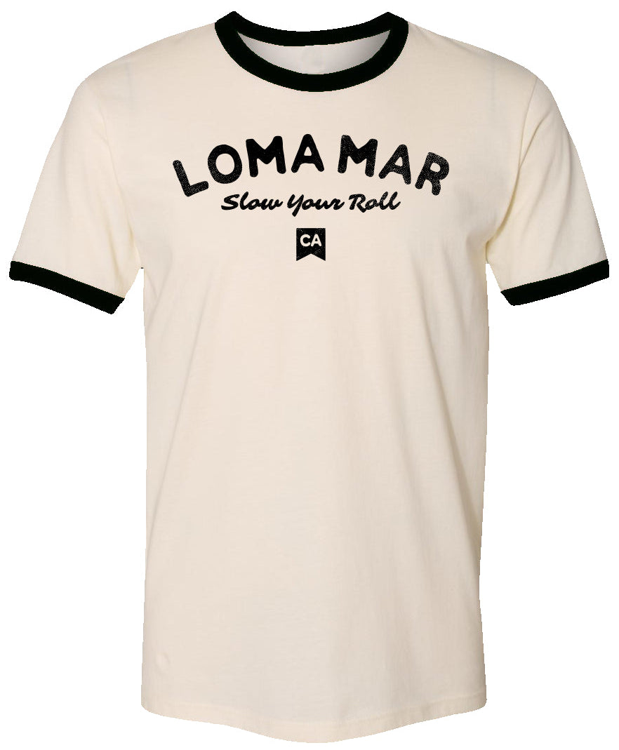 Loma Mar "Slow Your Roll" Vintage Ringer T-shirt