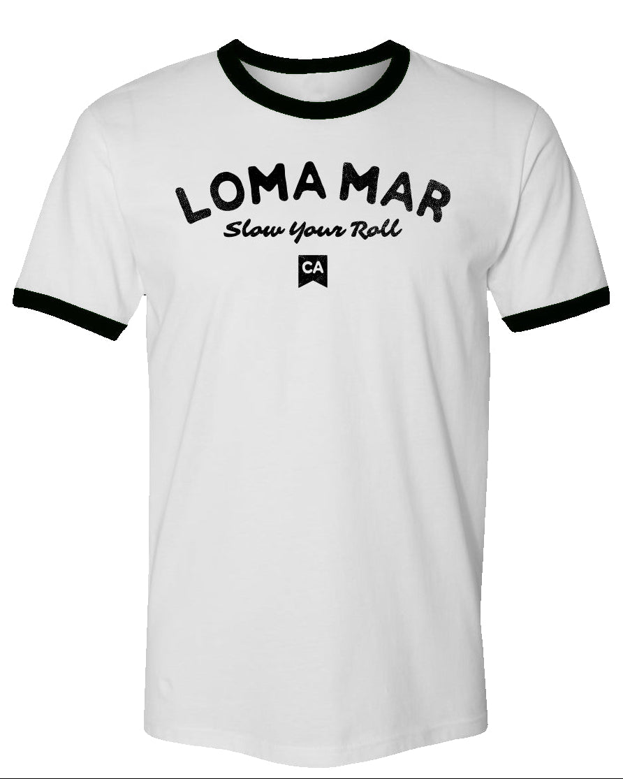 Loma Mar "Slow Your Roll" Vintage Ringer T-shirt