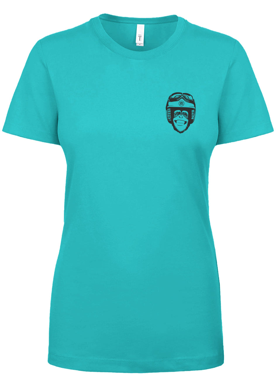Moto Monkey Women's T-Shirt, women who ride, motorcycles, motorbikes, chimpanzee, riders, silly, funny, humor, motorcycle shirts, women's