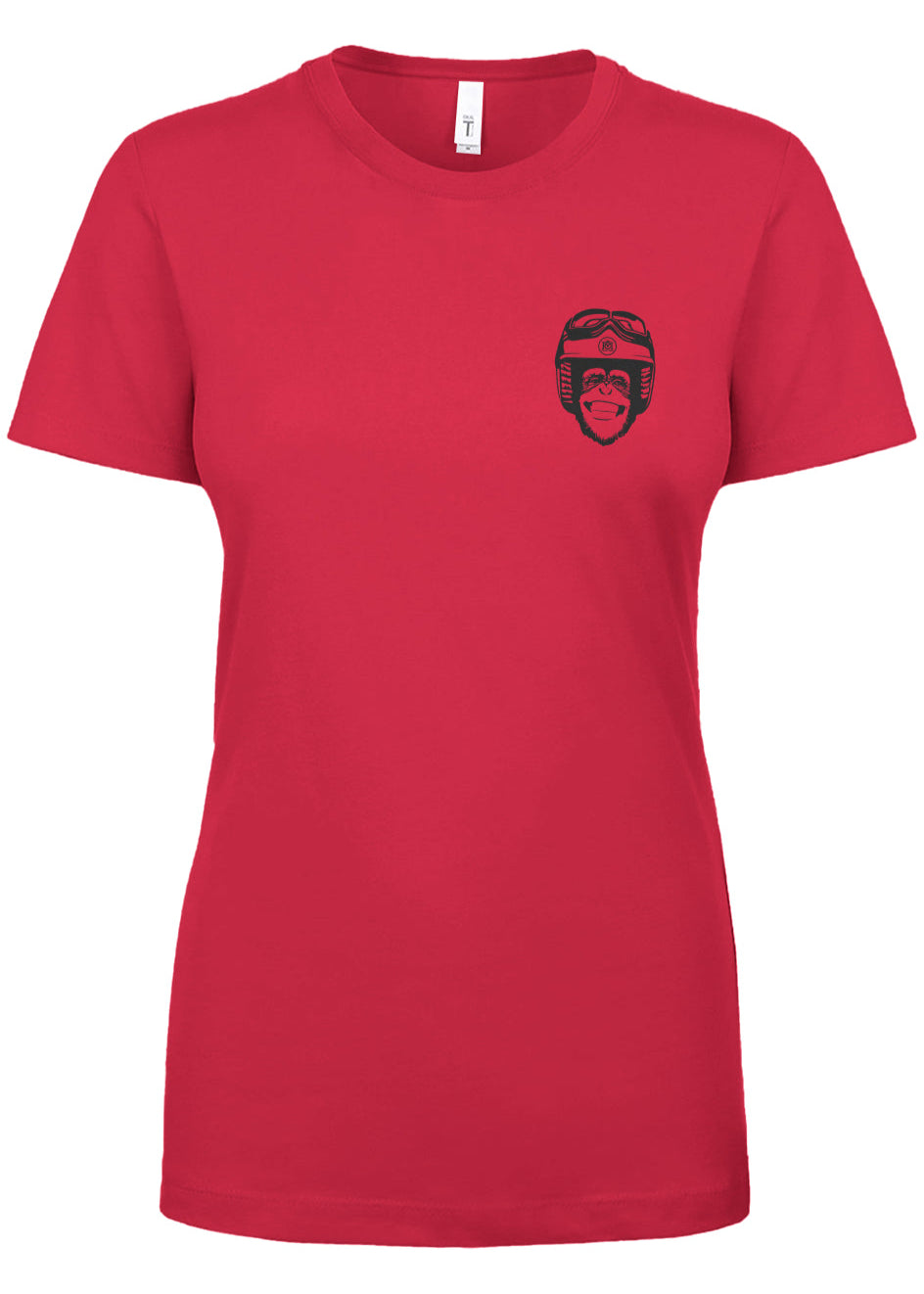 Moto Monkey Women's T-Shirt, women who ride, motorcycles, motorbikes, chimpanzee, riders, silly, funny, humor, motorcycle shirts, women's