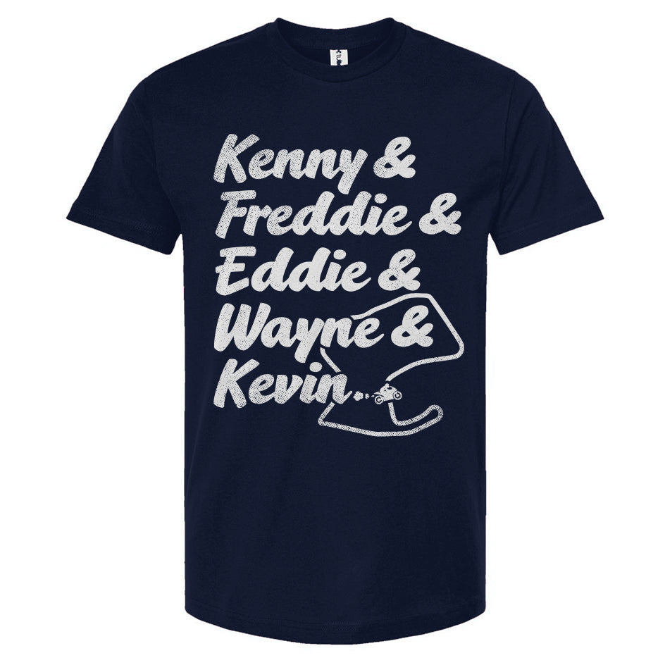 USGP, GP Motorcycle Champions T-Shirt, kenny roberts, freddie spencer, eddie lawson, wayne rainey, kevin schwantz, 2-strokes, two stroke, Motorcycle Champions, motogp, gp racing, motorcycle racing, champions, spain, grand prix, motorbike, track, laguna seca, monterey