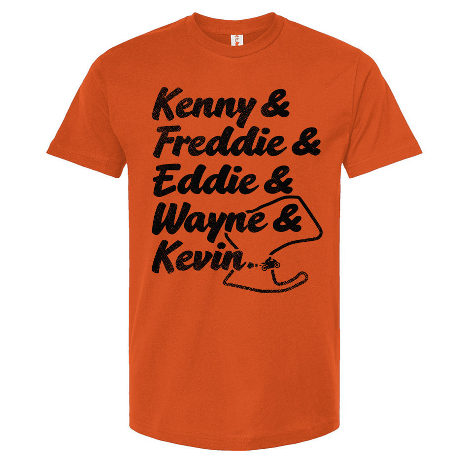 USGP, GP Motorcycle Champions T-Shirt, kenny roberts, freddie spencer, eddie lawson, wayne rainey, kevin schwantz, 2-strokes, two stroke, Motorcycle Champions, motogp, gp racing, motorcycle racing, champions, spain, grand prix, motorbike, track, laguna seca, monterey