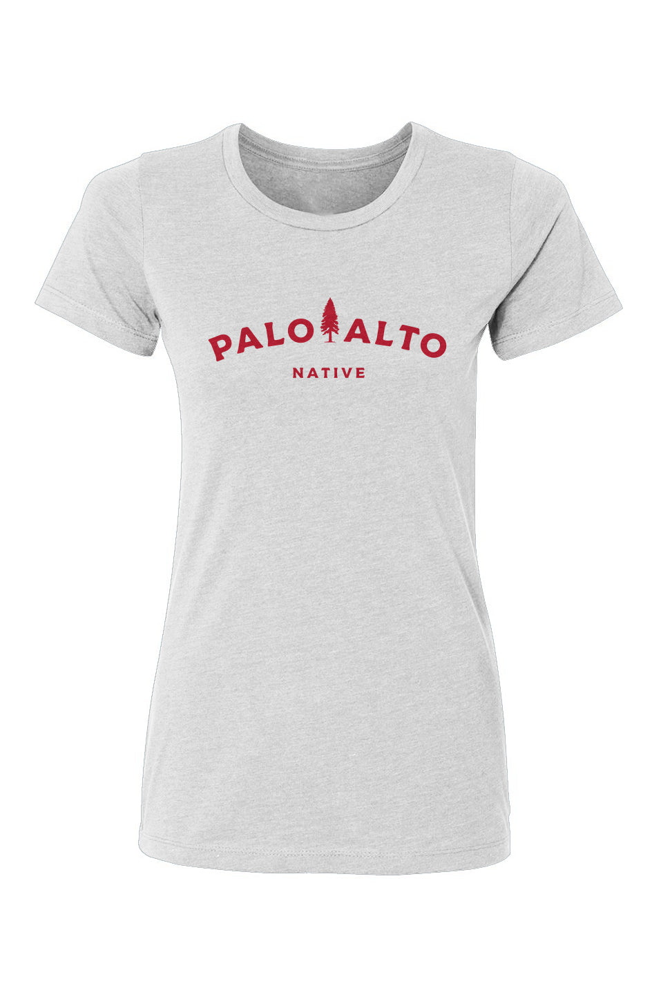 Palo Alto Native Women's T-Shirt, women, women's, ladies, fitted, soft, shirt, women's shirt, palo alto, silicon valley, stanford, native, university avenue, el palo alto, gunn high school, paly, historic, sf bay area