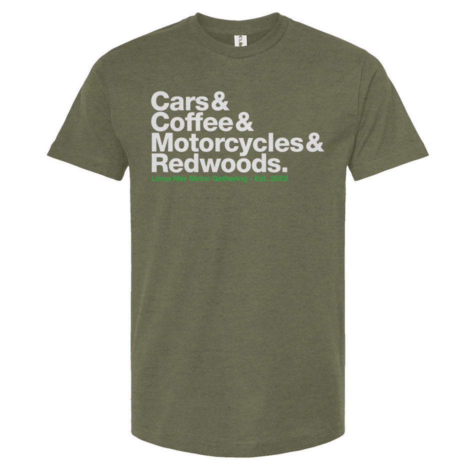 Loma Mar Motor Gathering Cars and Coffee T-Shirt