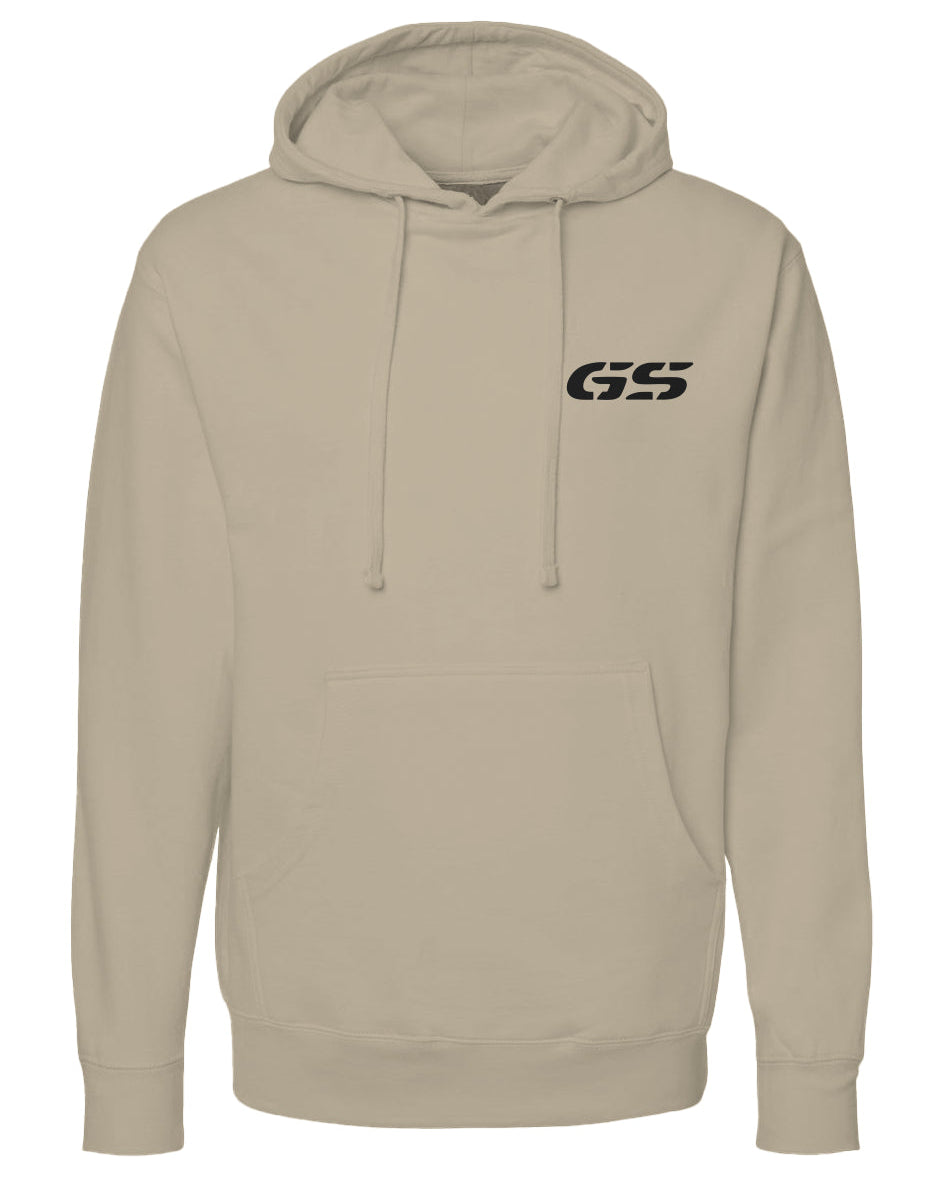 'Never underestimate an old man on a GS' hoodie from Crown Moto