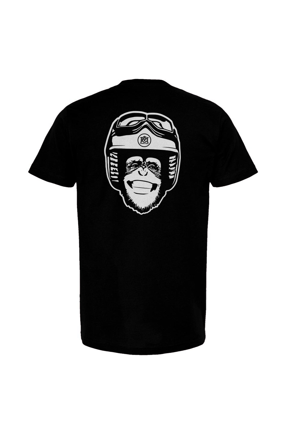 Moto Monkey Unisex T-Shirt, chimpanzee, motorcycle lifestyle, motorcycle addiction, motorcycle shirts, motorcycle clothing, original, funny, humor, animals