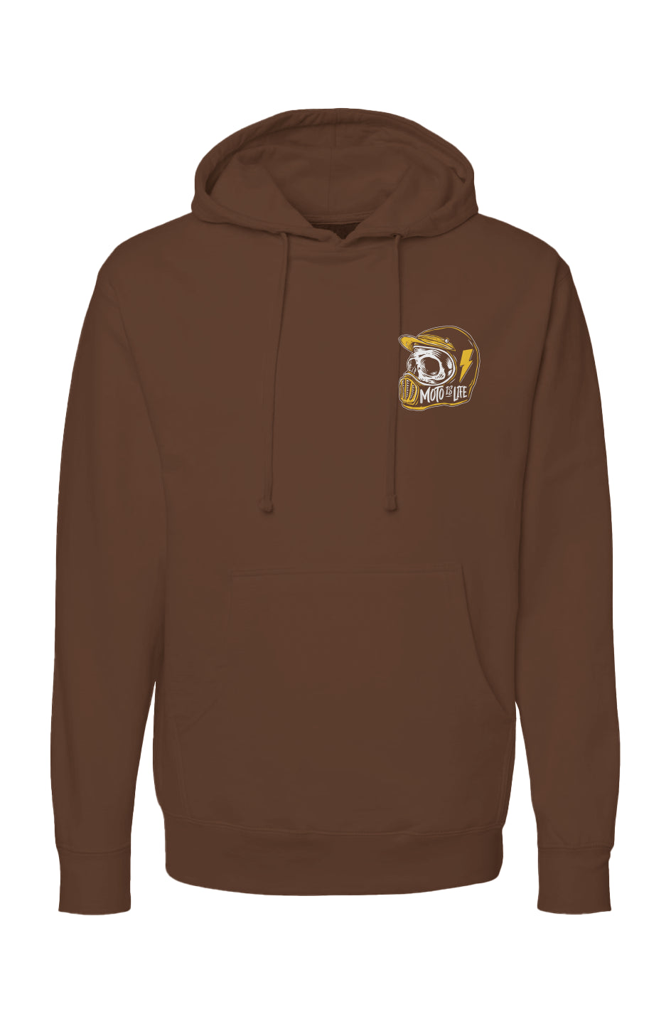 Moto is Life Skull Pullover Hoodie, motorcycle lifestyle, supermoto, mx, motocross, motorcycles, gifts for riders, skull, dirtbikes, illustration