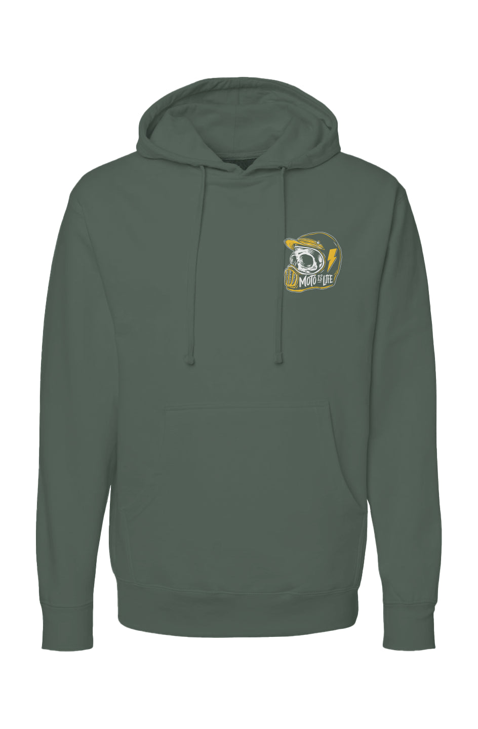 Moto is Life Skull Pullover Hoodie, motorcycle lifestyle, supermoto, mx, motocross, motorcycles, gifts for riders, skull, dirtbikes, illustration