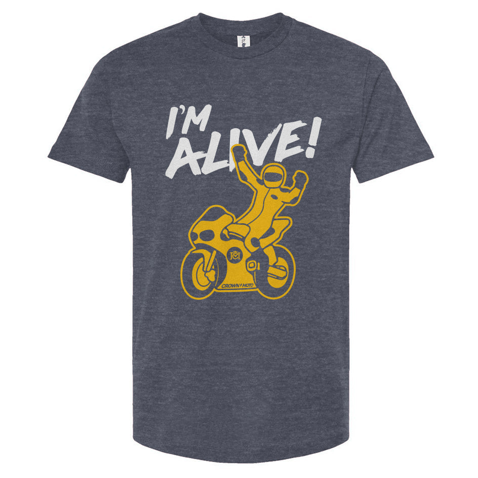 I'm ALIVE! Unisex Motorcycle T-shirt