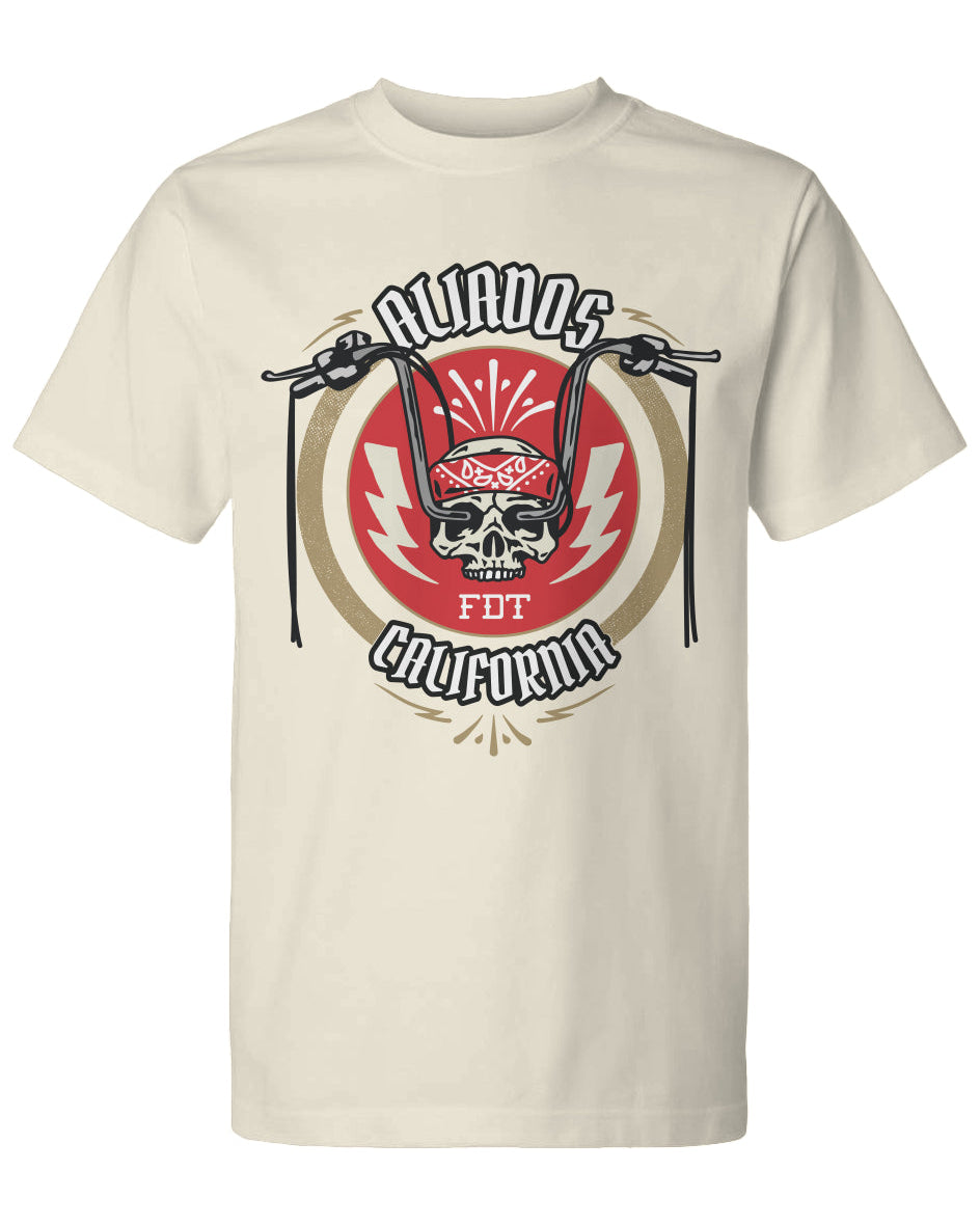 Aliados California Motorcycle Heavyweight Streetwear t-shirt