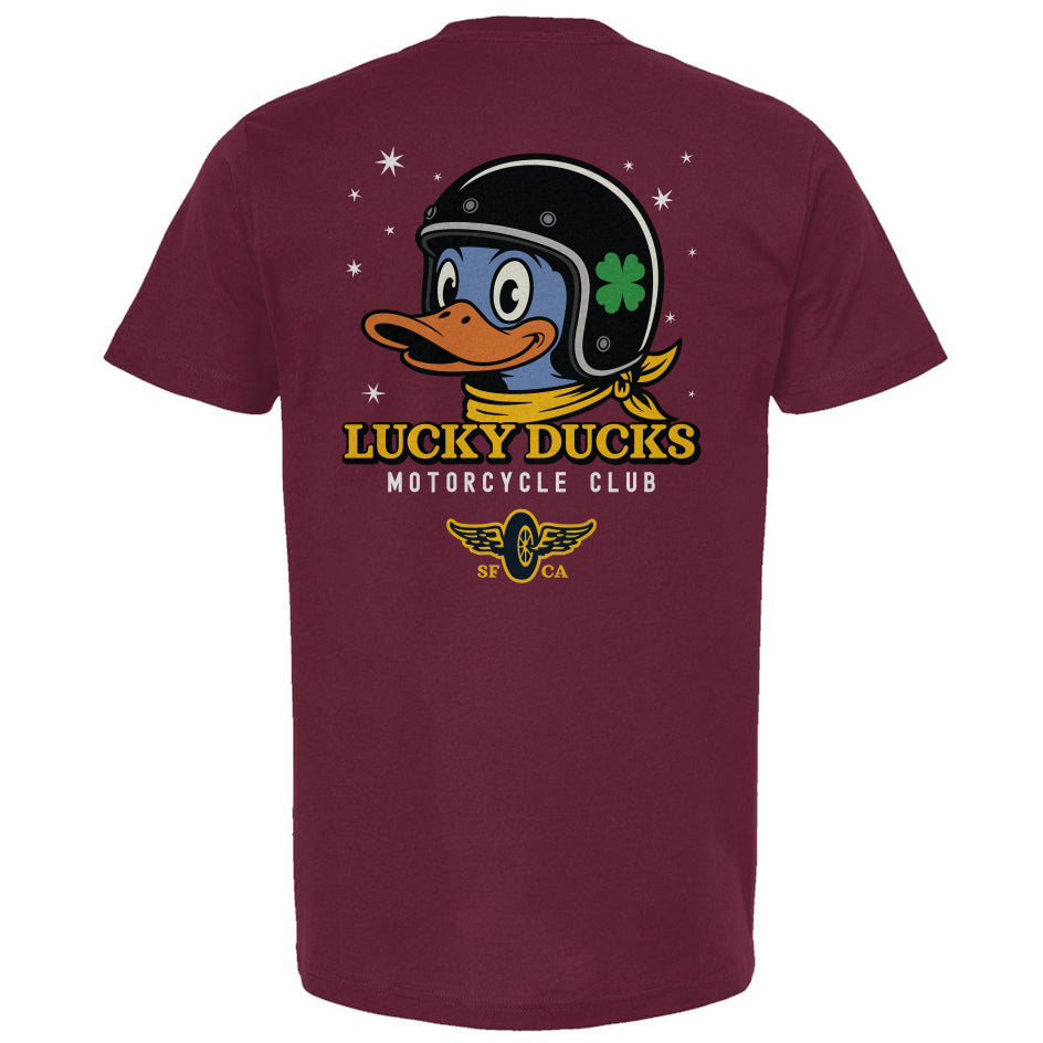 Lucky Ducks Motorcycle Club SF Unisex T-Shirt