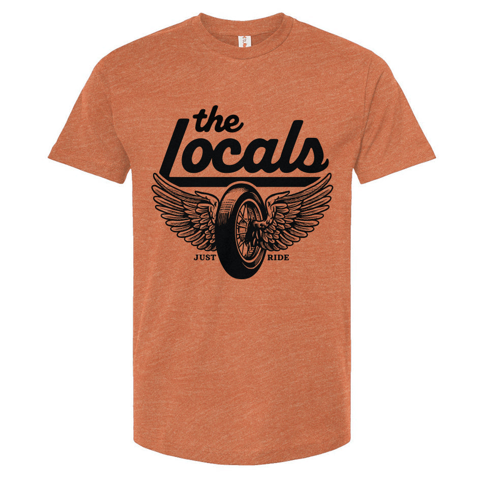 The Locals Winged Wheel Unisex Motorcycle Club T-Shirt