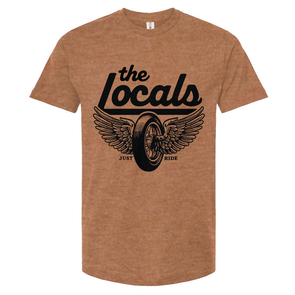 The Locals Winged Wheel Unisex Motorcycle Club T-Shirt