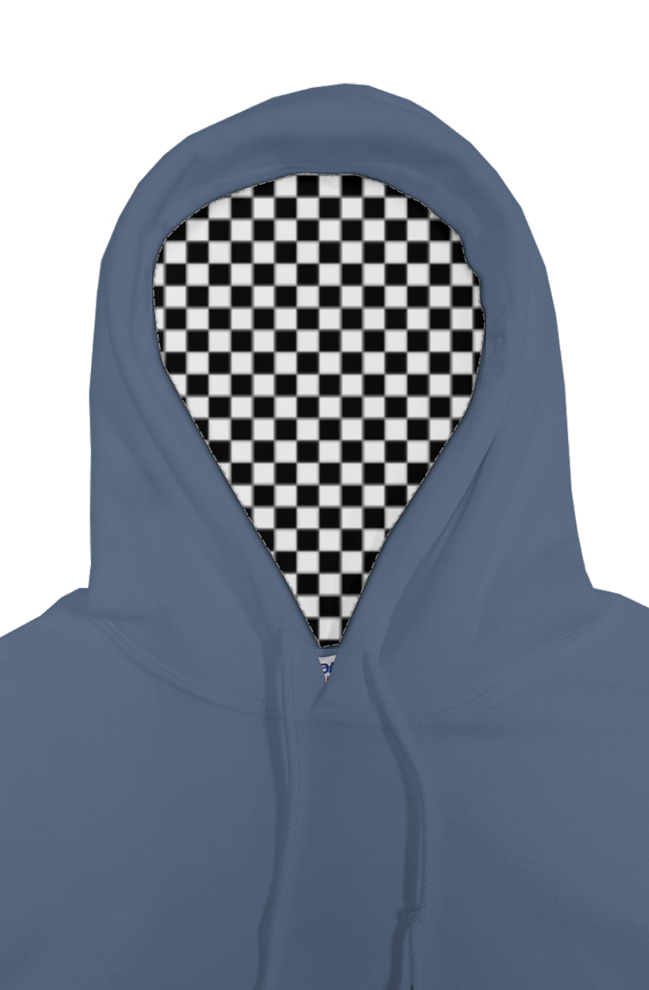 Checkered Flag Embroidered Crown Moto Logo Hoodie