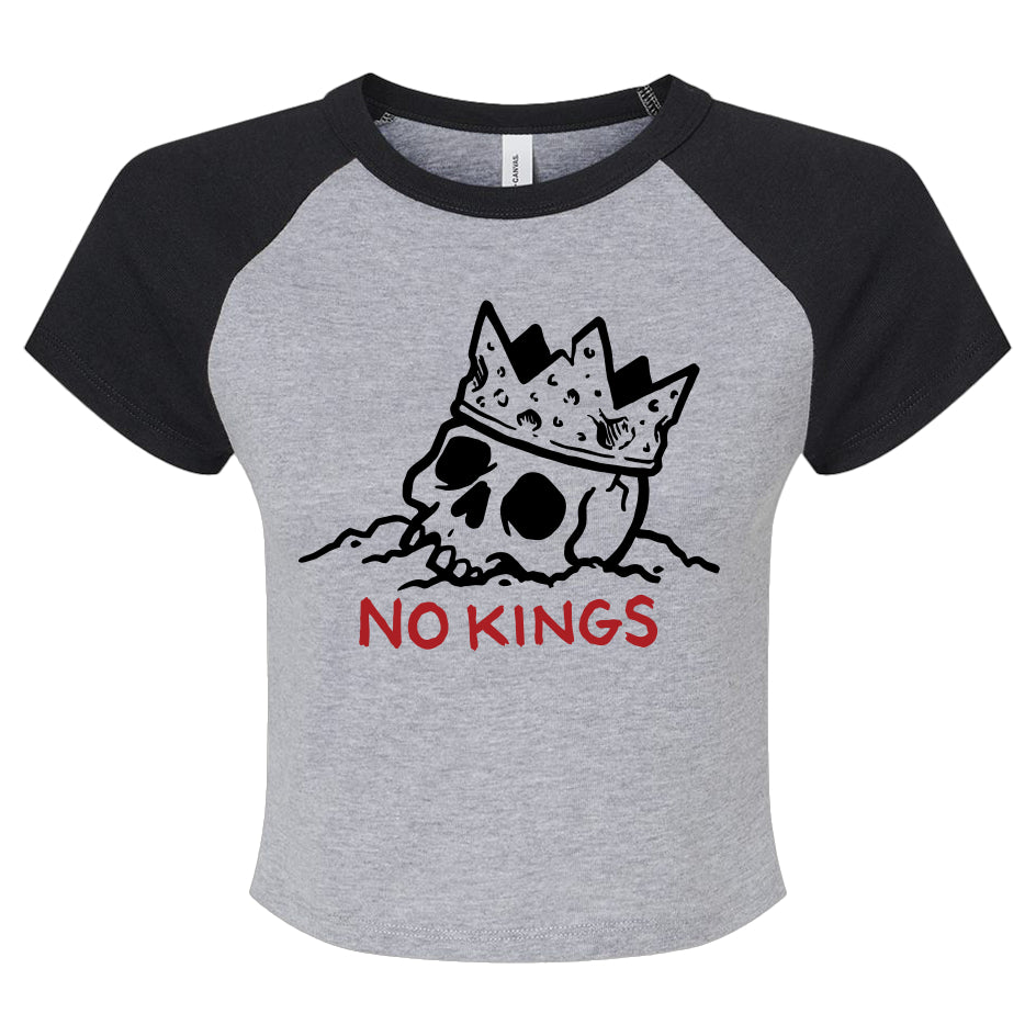 NO KINGS Women's Raglan Tee
