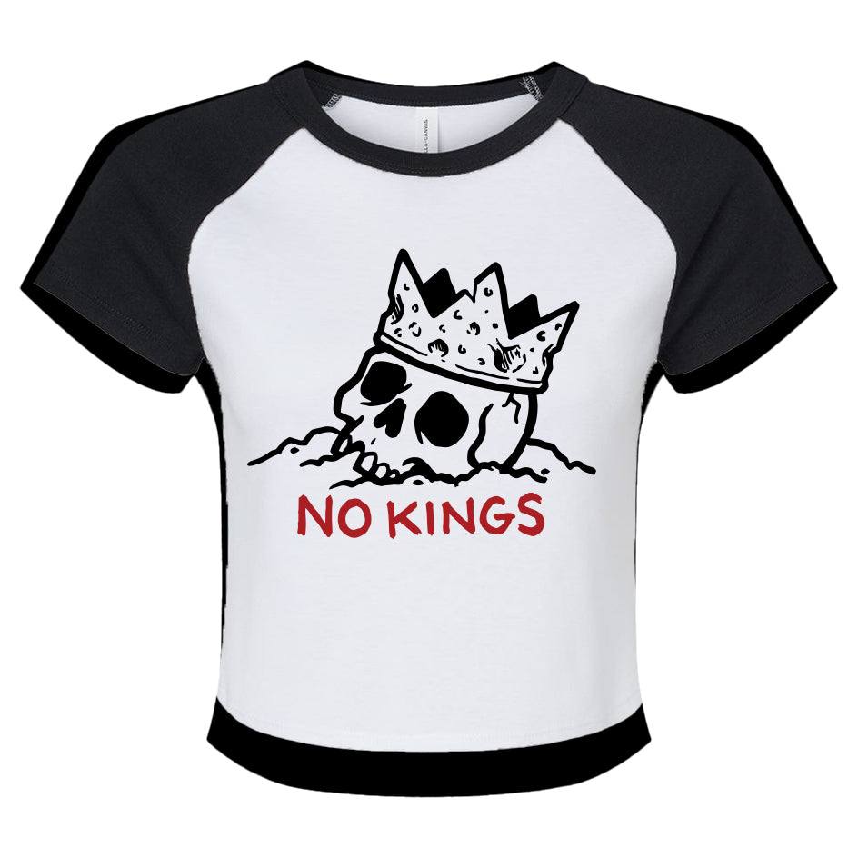 NO KINGS Women's Raglan Tee