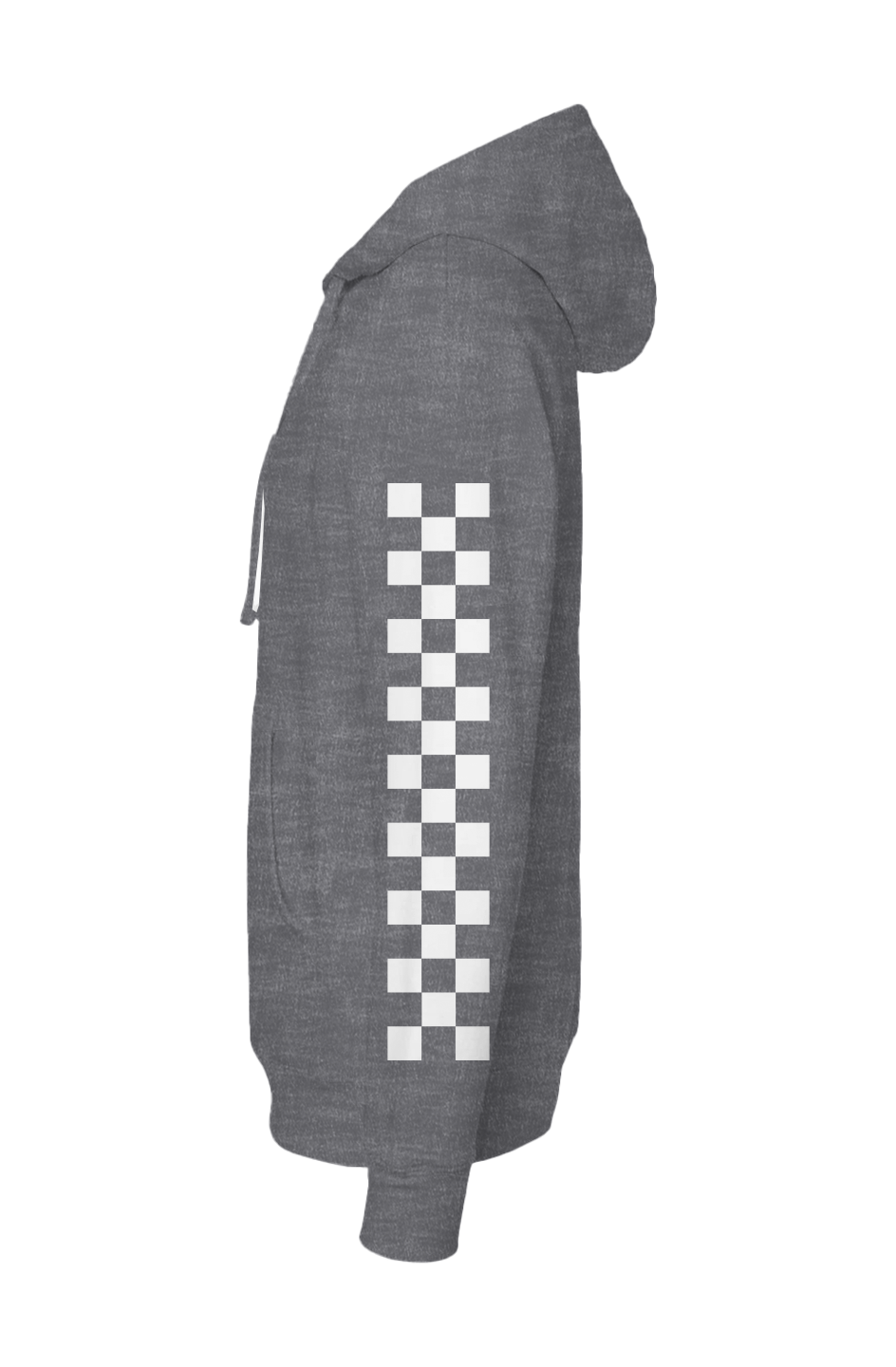 Motorcycle People NY Checkered Sleeve Hoodie
