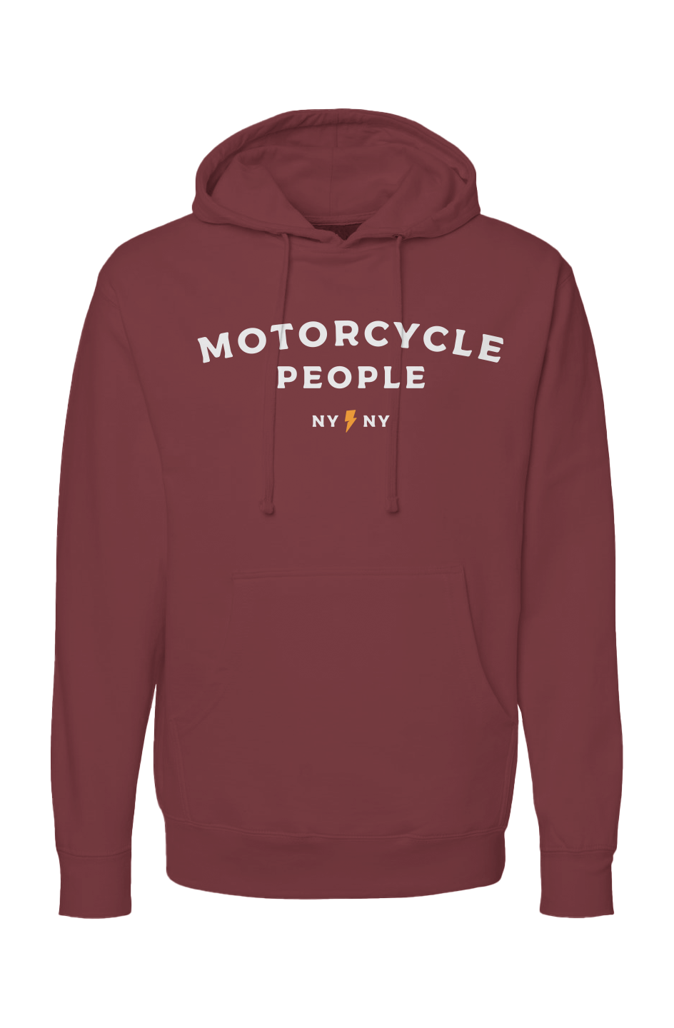 Motorcycle People NY Checkered Sleeve Hoodie