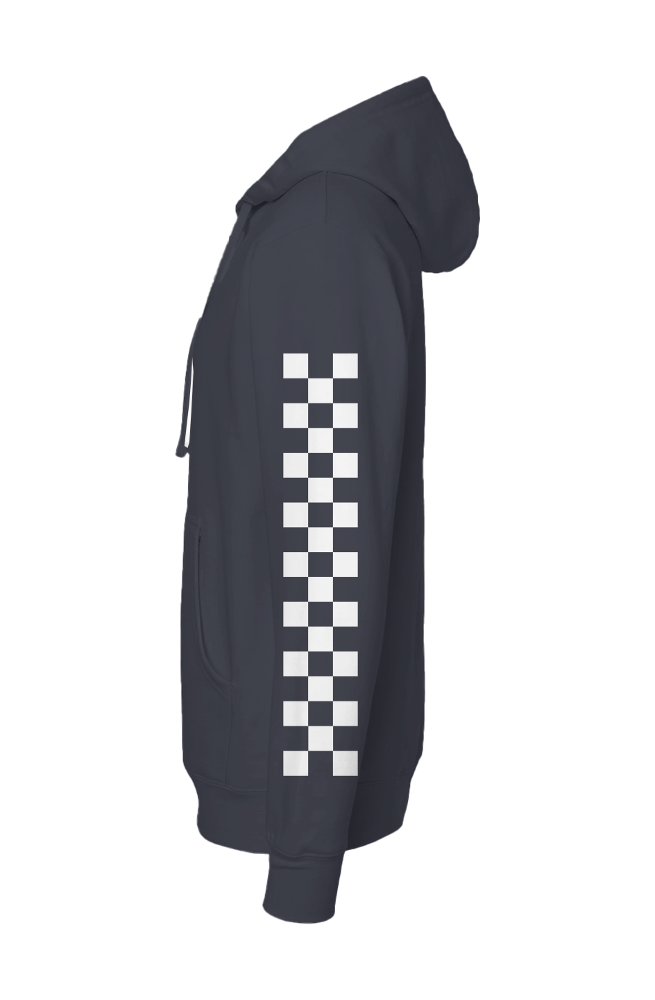 Motorcycle People LA Checkered Sleeve Hoodie