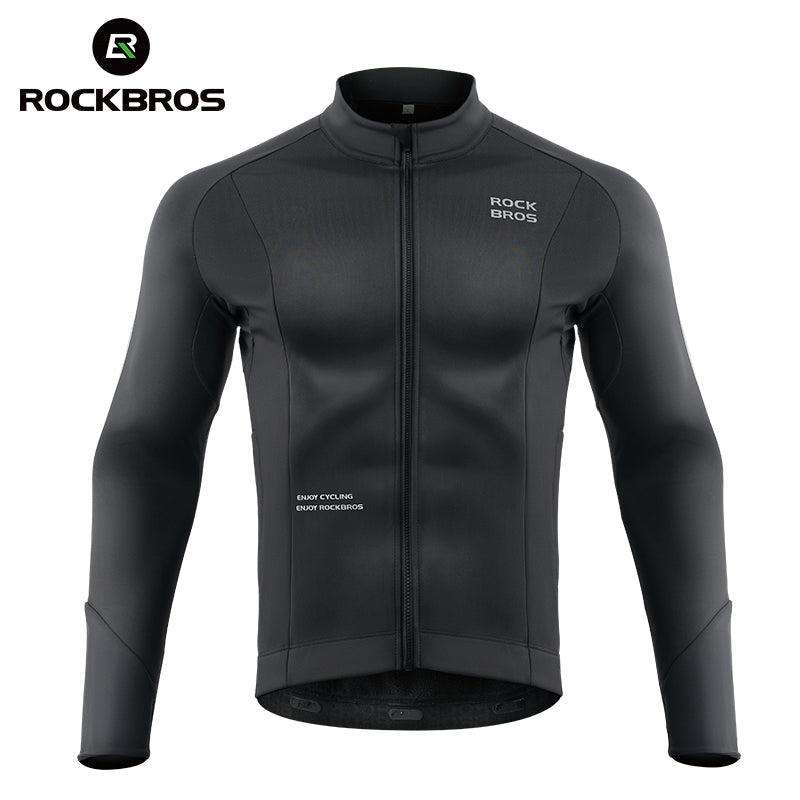 Cycling Long Sleeve Fleece Jersey for 32Β°Fβ50Β°F