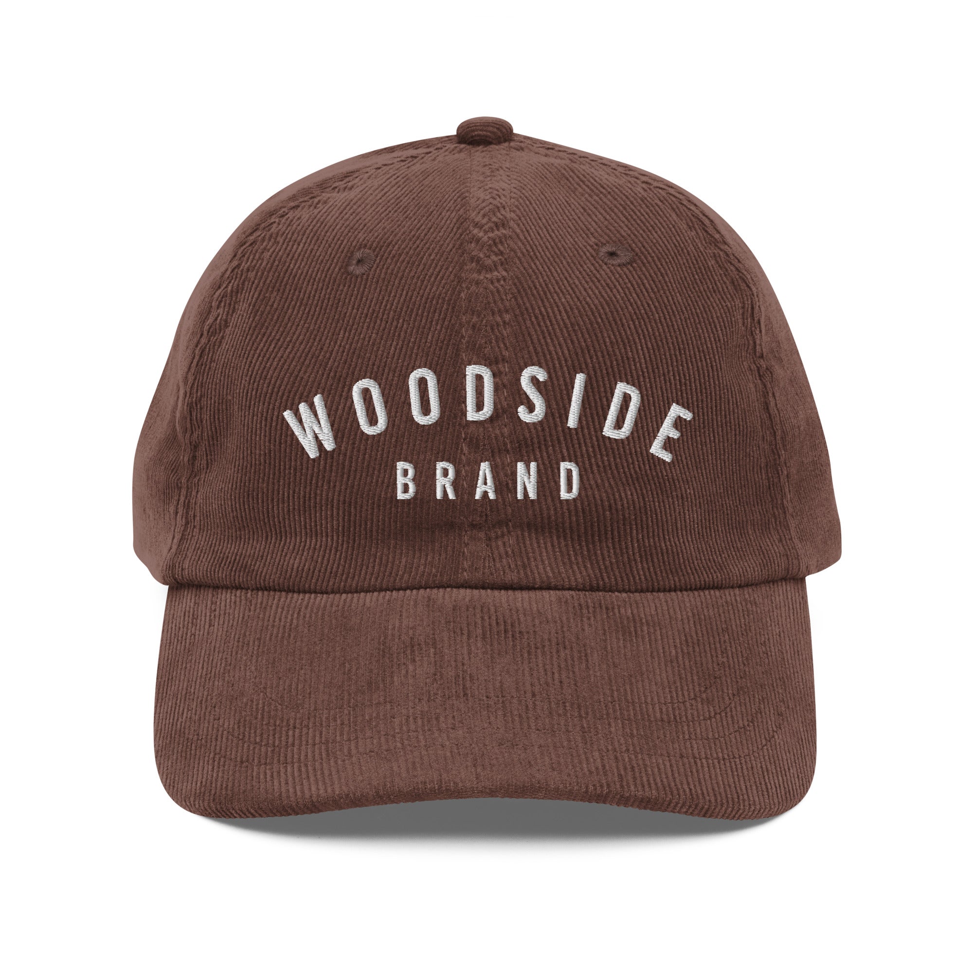 vintage corduroy "woodside brand" embroidered hat