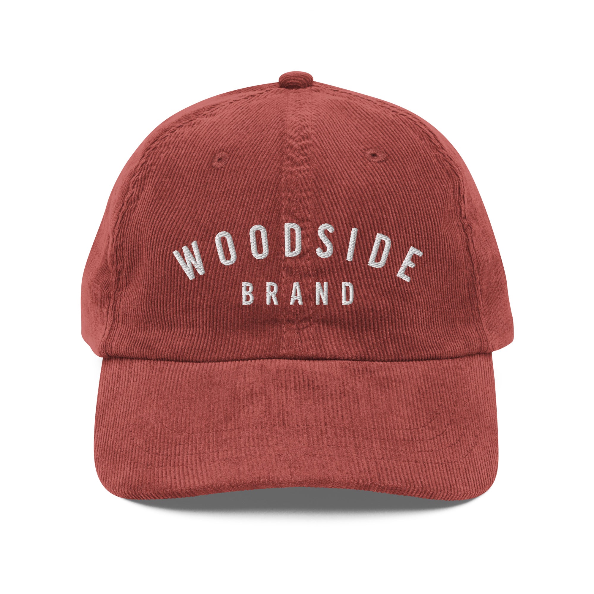 vintage corduroy "woodside brand" embroidered hat