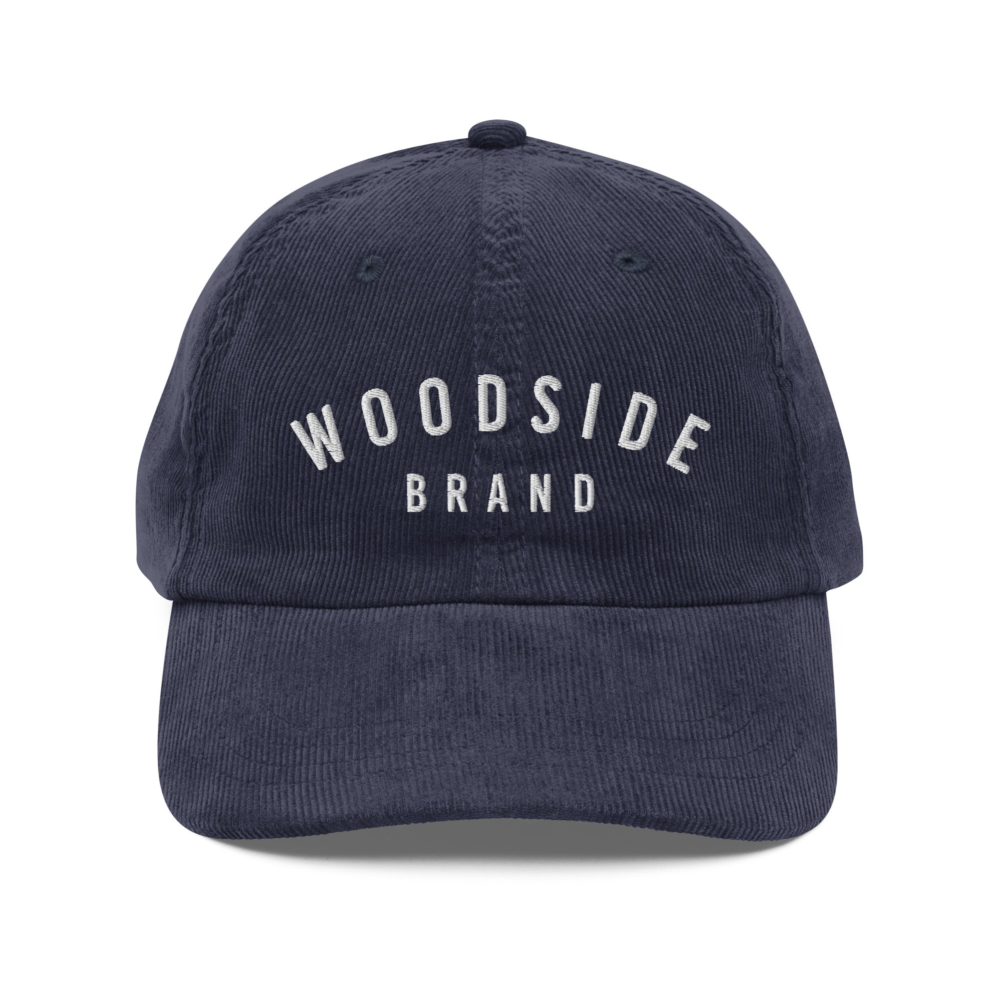 vintage corduroy "woodside brand" embroidered hat
