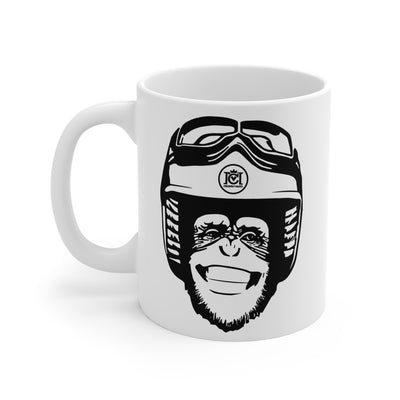 Moto Monkey Mug - for Coffee & Tea Loving Motorcyclists