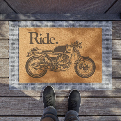 'Ride' Entrance Doormat for Motorcycle Lovers
