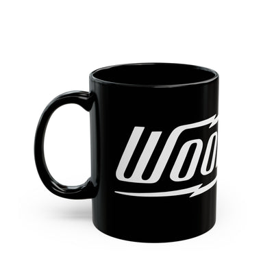 woodside brand black ceramic coffee mug